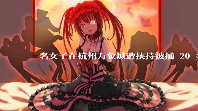 一名女子在杭州万象城遭挟持被捅 20 多刀，隆胸***体救了一命，这反映出哪些公安系统的问题？