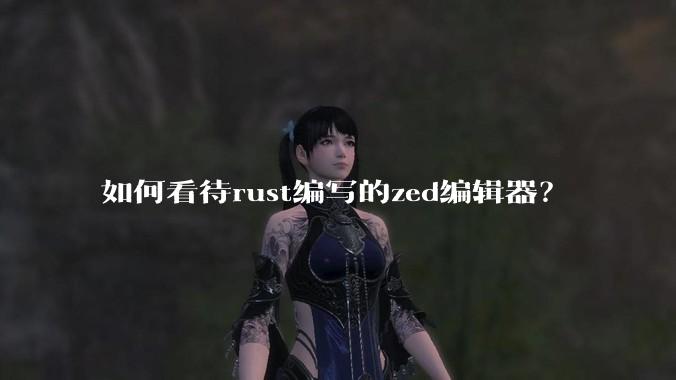 如何看待rust编写的zed编辑器？