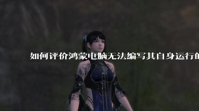 如何评价鸿蒙电脑无法编写其自身运行的程序？
